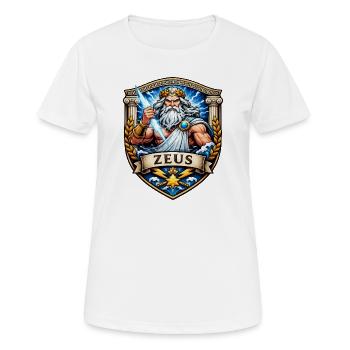 Zeus Thunderstorm Shield - Women's Breathable T-Shirt - white - Front - AI Model Female 172 dark (172cm)