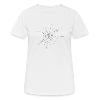 Spinnennetz - Frauen T-Shirt atmungsaktiv - Weiß - Vorne - AI Model Female 172 dark (172cm)