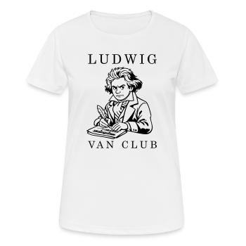 Beethoven - Frauen T-Shirt atmungsaktiv - Weiß - Vorne - AI Model Female 172 dark (172cm)