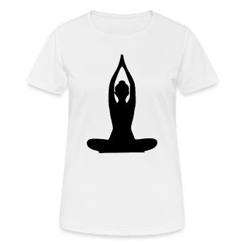 Yoga Forms Silhouettes Black - Women's Breathable T-Shirt - white - Front - AI Model Female 172 dark (172cm)