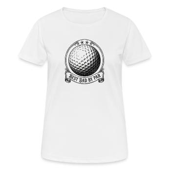 Mondphase Golfvater Best Dad Par - Frauen T-Shirt atmungsaktiv - Weiß - Vorne - AI Model Female 172 dark (172cm)