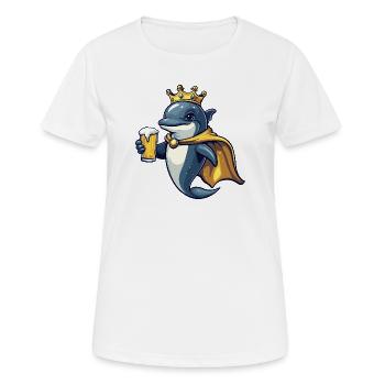 Roi de la Bière Dauphins - T-shirt respirant Femme - blanc - Devant - AI Model Female 172 dark (172cm)