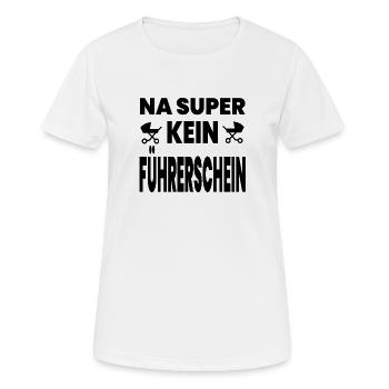 Führerschein - Frauen T-Shirt atmungsaktiv - Weiß - Vorne - AI Model Female 172 dark (172cm)