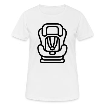 siège auto bébé - Women's Breathable T-Shirt - white - Front - AI Model Female 172 dark (172cm)