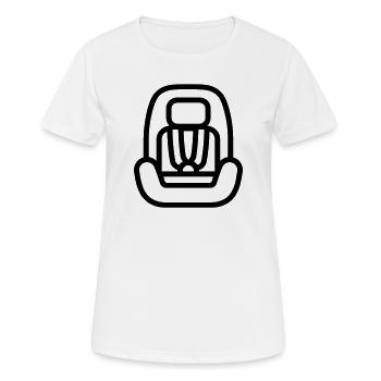 siège auto bébé - Women's Breathable T-Shirt - white - Front - AI Model Female 172 dark (172cm)