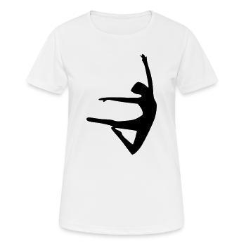 Dancing Dance - Women's Breathable T-Shirt - white - Front - AI Model Female 172 dark (172cm)