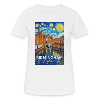 Birmingham, England - Frauen T-Shirt atmungsaktiv - Weiß - Vorne - AI Model Female 172 dark (172cm)