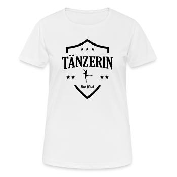 Beste Tänzerin - Frauen T-Shirt atmungsaktiv - Weiß - Vorne - AI Model Female 172 dark (172cm)