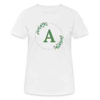 A - T-shirt respirant Femme - blanc - Devant - AI Model Female 172 dark (172cm)