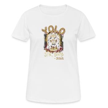 Jesus Sunglasses Street Style - Women's Breathable T-Shirt - white - Front - AI Model Female 172 dark (172cm)