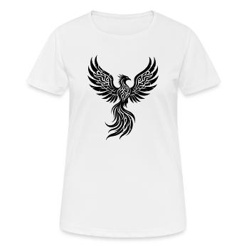 Phönix Tribal Symbol der Wiedergeburt - Frauen T-Shirt atmungsaktiv - Weiß - Vorne - AI Model Female 172 dark (172cm)