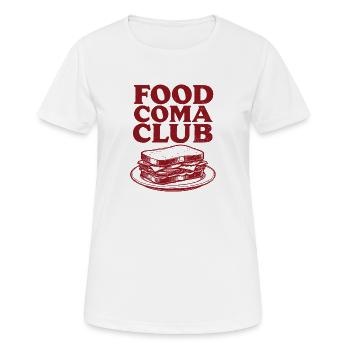Food-Koma Club | Sandwich Snack - T-shirt respirant Femme - blanc - Devant - AI Model Female 172 dark (172cm)
