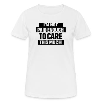 Un travail de bureau amusant - T-shirt respirant Femme - blanc - Devant - AI Model Female 172 dark (172cm)