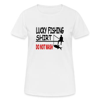 Angling - Women's Breathable T-Shirt - white - Front - AI Model Female 172 dark (172cm)
