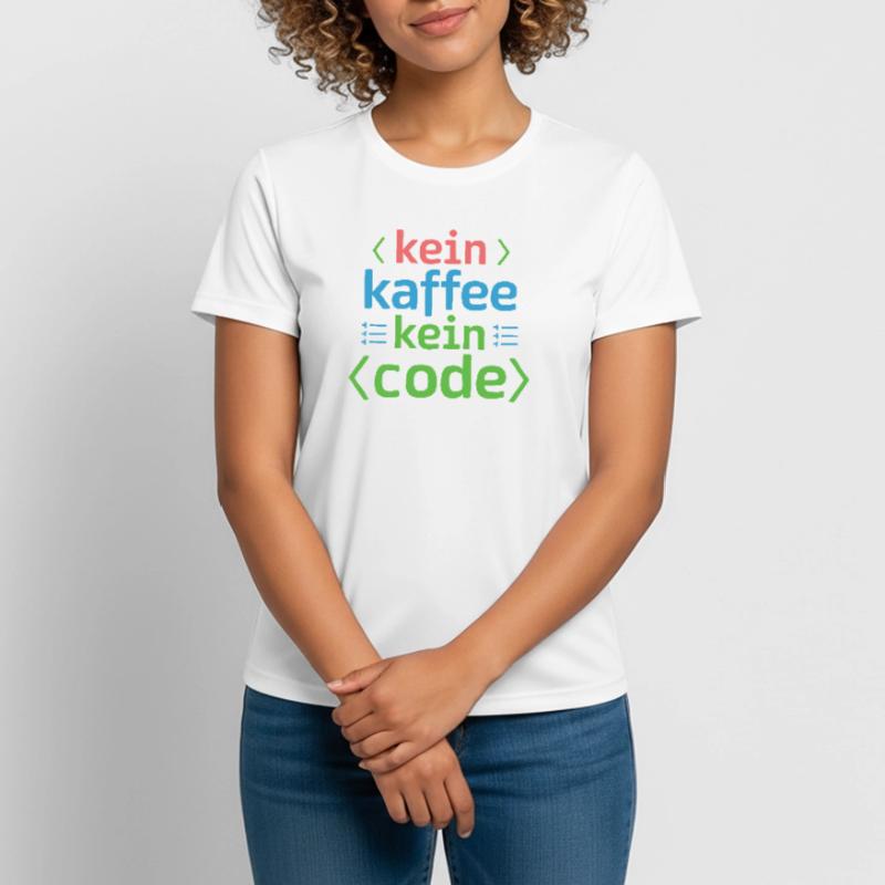 No Coffee No Code Programmeur Informaticien T-shirt respirant Femme