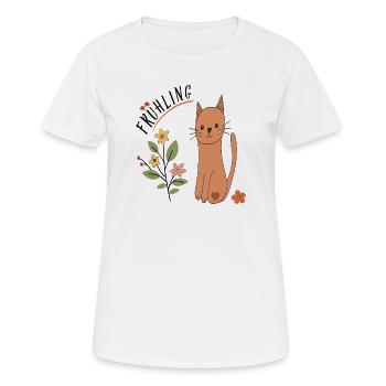 Source - T-shirt respirant Femme - blanc - Devant - AI Model Female 172 dark (172cm)