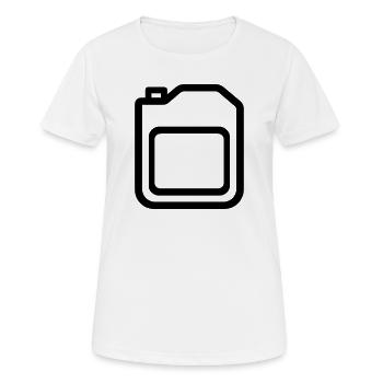 Kanister - Frauen T-Shirt atmungsaktiv - Weiß - Vorne - AI Model Female 172 dark (172cm)