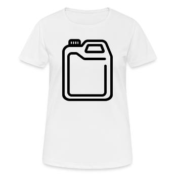 Kanister - Frauen T-Shirt atmungsaktiv - Weiß - Vorne - AI Model Female 172 dark (172cm)