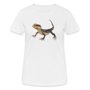 Lézard des lézards - T-shirt respirant Femme - blanc - Devant - AI Model Female 172 dark (172cm)