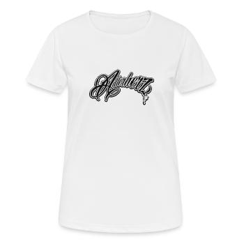 Adlerherz Klassik - Frauen T-Shirt atmungsaktiv - Weiß - Vorne - AI Model Female 172 dark (172cm)