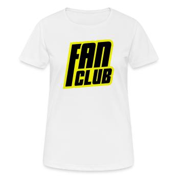 Fan Club - Frauen T-Shirt atmungsaktiv - Weiß - Vorne - AI Model Female 172 dark (172cm)