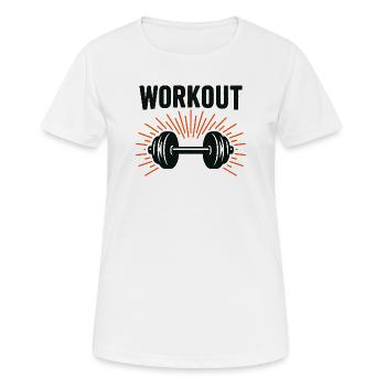 Barbell Burst Drive - Women's Breathable T-Shirt - white - Front - AI Model Female 172 dark (172cm)