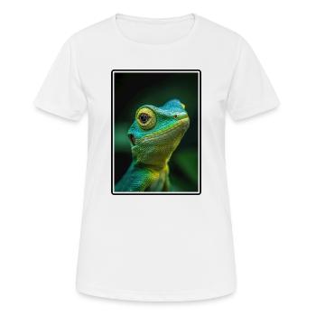 Lézard des lézards - T-shirt respirant Femme - blanc - Devant - AI Model Female 172 dark (172cm)
