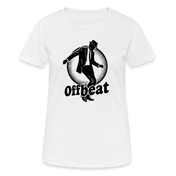 Offbeat im Anzug - Frauen T-Shirt atmungsaktiv - Weiß - Vorne - AI Model Female 172 dark (172cm)