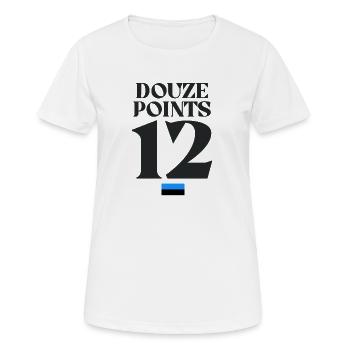Douze points Eurovision Estonie - T-shirt respirant Femme - blanc - Devant - AI Model Female 172 dark (172cm)