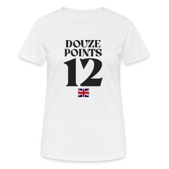 Douze Points Eurovision - T-shirt respirant Femme - blanc - Devant - AI Model Female 172 dark (172cm)