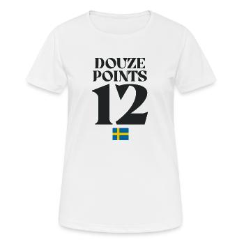 Twelve Points Sweden Eurovision - Women's Breathable T-Shirt - white - Front - AI Model Female 172 dark (172cm)