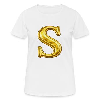 Ornement en or S - T-shirt respirant Femme - blanc - Devant - AI Model Female 172 dark (172cm)