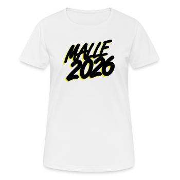 Malle 2026 - Women's Breathable T-Shirt - white - Front - AI Model Female 172 dark (172cm)