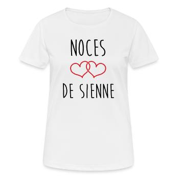 Wedding of Siena 74 years of marriage - Women's Breathable T-Shirt - white - Front - AI Model Female 172 dark (172cm)