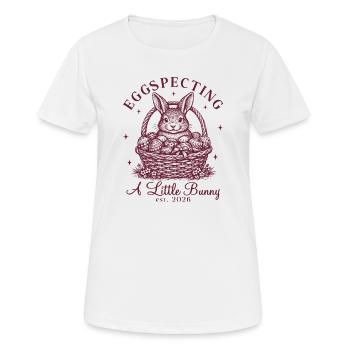 Ostern Lustige Schwangerschaftsankündigung Frauen - Frauen T-Shirt atmungsaktiv - Weiß - Vorne - AI Model Female 172 dark (172cm)
