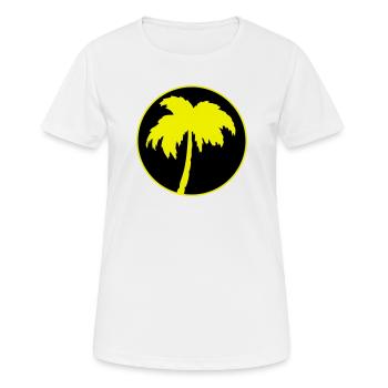 Palmiers - T-shirt respirant Femme - blanc - Devant - AI Model Female 172 dark (172cm)