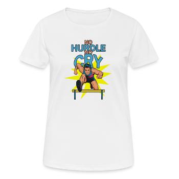 Obstacles : Pas d’obstacle Pas de pleurs - T-shirt respirant Femme - blanc - Devant - AI Model Female 172 dark (172cm)