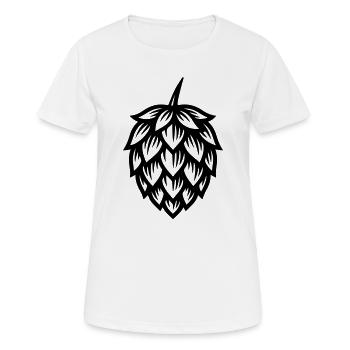 Hops Symbol - Women's Breathable T-Shirt - white - Front - AI Model Female 172 dark (172cm)