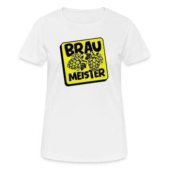 Braumeister Brauerei Hopfen - Frauen T-Shirt atmungsaktiv - Weiß - Vorne - AI Model Female 172 dark (172cm)