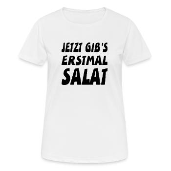 Salat - Frauen T-Shirt atmungsaktiv - Weiß - Vorne - AI Model Female 172 dark (172cm)