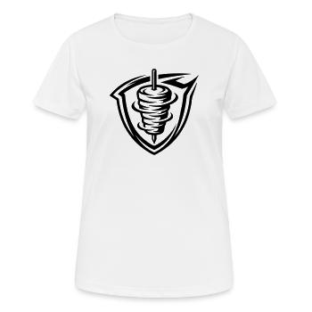 Doner kebab skewer - Women's Breathable T-Shirt - white - Front - AI Model Female 172 dark (172cm)