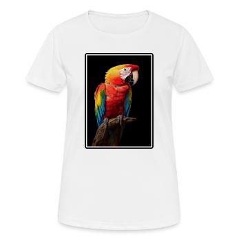 Aras Ara - Frauen T-Shirt atmungsaktiv - Weiß - Vorne - AI Model Female 172 dark (172cm)