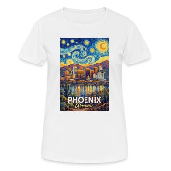 Phoenix, Arizona - T-shirt respirant Femme - blanc - Devant - AI Model Female 172 dark (172cm)