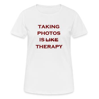 Phototherapie-Rost - Frauen T-Shirt atmungsaktiv - Weiß - Vorne - AI Model Female 172 dark (172cm)