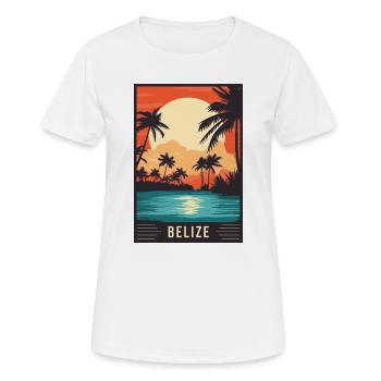 Erleben Sie das tropische Paradies von Belize - Frauen T-Shirt atmungsaktiv - Weiß - Vorne - AI Model Female 172 dark (172cm)