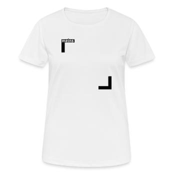 Meins HALB - Frauen T-Shirt atmungsaktiv - Weiß - Vorne - AI Model Female 172 dark (172cm)