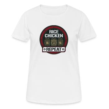 Saison de taille avec déficit calorique réduit - T-shirt respirant Femme - blanc - Devant - AI Model Female 172 dark (172cm)