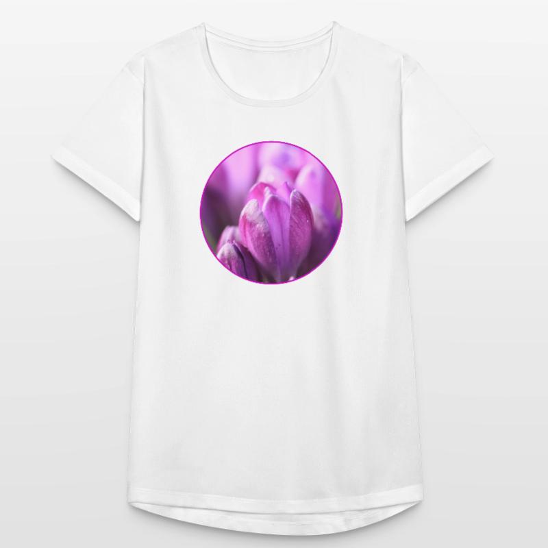 Crocus Crocus Fleurs violettes Crocus Bourgeon de crocus T-shirt respirant Femme