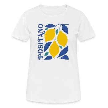 Italy Lemons Positano Amalfi Coast Summer - Women's Breathable T-Shirt - white - Front - AI Model Female 172 dark (172cm)