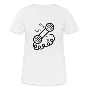 Anneau Anneau Anneau - T-shirt respirant Femme - blanc - Devant - AI Model Female 172 dark (172cm)
